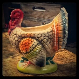 Rare! VTG Maurice of Calif USA 1976 turkey planter